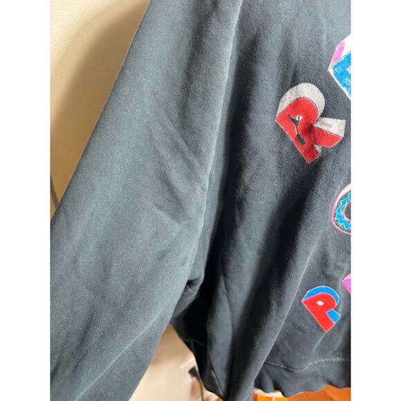 Anthropologie LETLUV Sweatshirt Red Hot Chili Peppers Size Large Gray Maximalist - Picture 6 of 7
